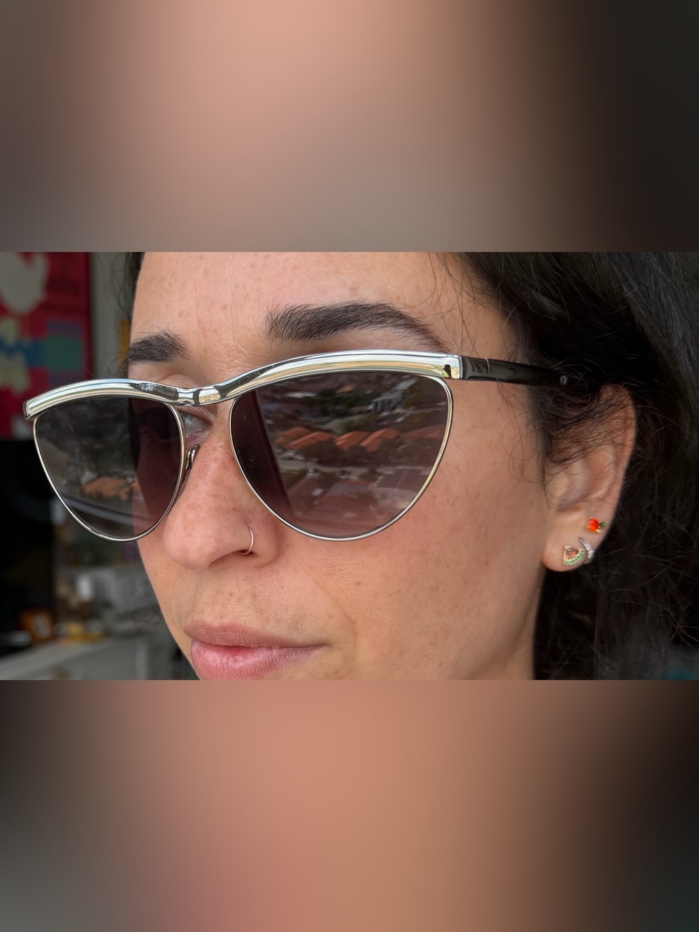 KREWE Heidi sunglasses Silver Chroma + Tortuga Noir - Picture 7 of 15